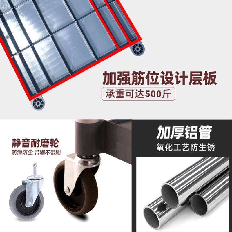 餐车小推车三f层餐车收餐车收碗车餐厅上菜推车厨房推车移动静音 - 图1