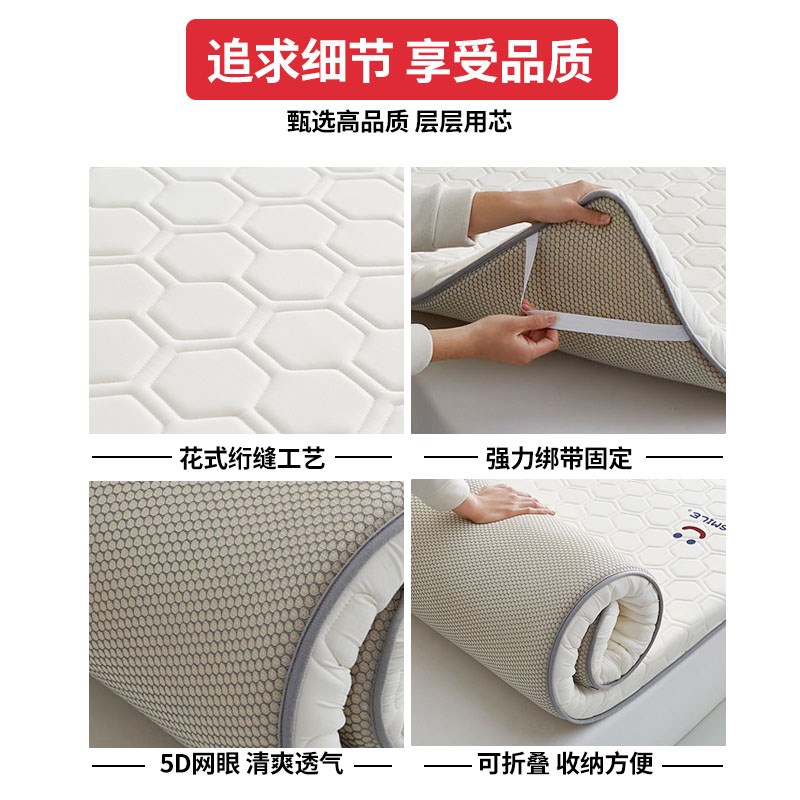 乳胶床垫软垫家用卧室学生宿舍单人海绵J榻榻米记忆棉垫褥子床褥 - 图3