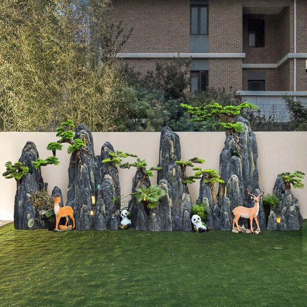 大型假山流水喷泉户外鱼缸造景别墅庭院花园酒店公司阳台装饰摆件,淘宝优惠券,粉丝福利购,淘宝优惠卷