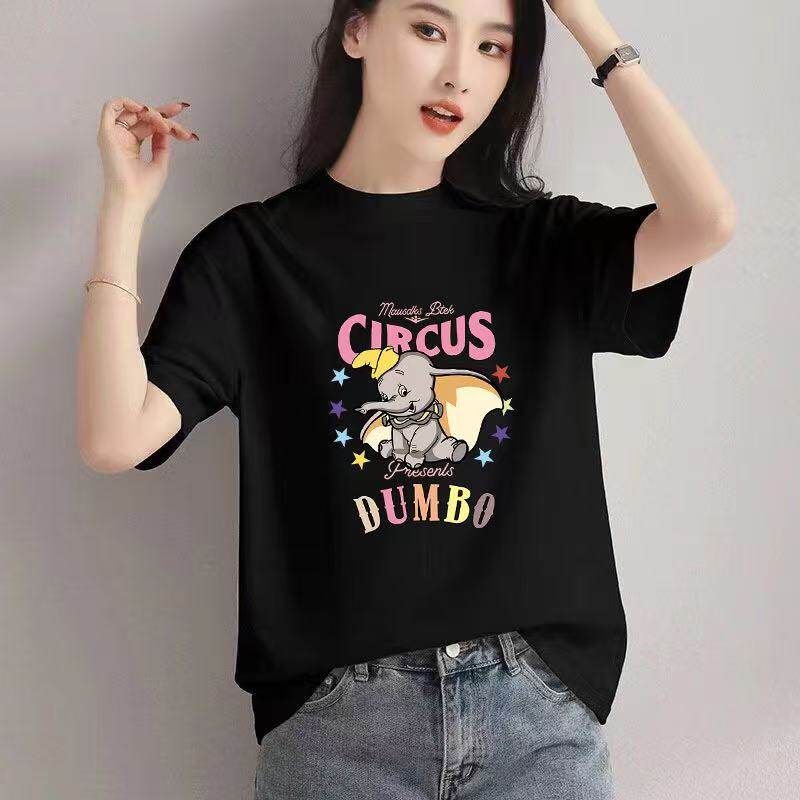 夏季时尚纯棉t恤男女装短袖韩版洋气宽松ins圆领半袖上衣0