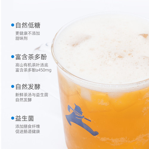 【2罐尝鲜】上粮山青心乌龙康普茶 气泡发酵益生菌碳酸茶饮 - 图1