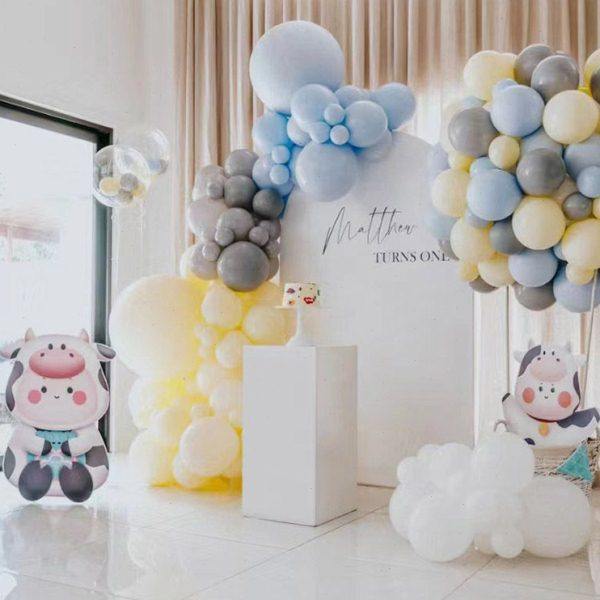 【牛】年宝宝生日布景kt板萌牛百日周岁装饰背景满月宴拍照气球,淘宝优惠券,粉丝福利购,淘宝优惠卷