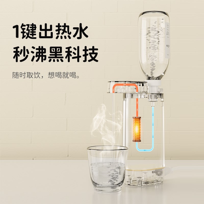 Uija有加M2便携式即热口袋饮水机开水机桌面O小型迷你旅行速热水 - 图3