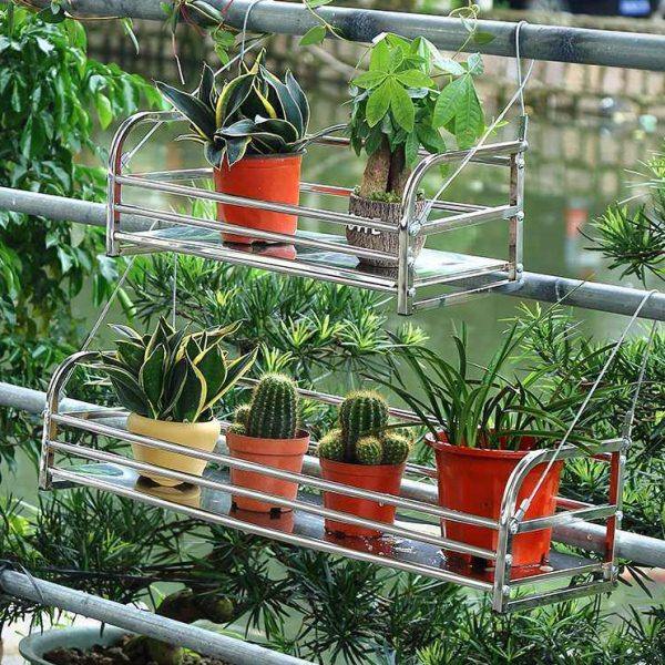 阳台花架悬挂式护栏花盆挂架不锈钢多肉栏杆绿萝花架子室内置,淘宝优惠券,粉丝福利购,淘宝优惠卷