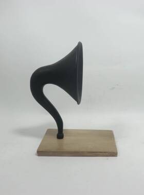 现代音乐主题仿真式黑胶复古摆唱片机留声样板机间售楼处书立留声