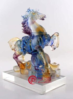 琉璃摆件立马如意马到成功创意家居饰品同事朋友升职商务礼品礼物