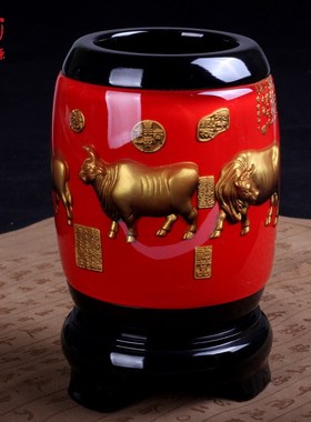 千艺坊笔筒摆件定制mlogo办公室文具用品学生桌面送老师老板领导