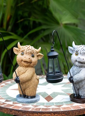 高地牛太阳能灯户外庭院花园装饰客厅桌面摆件院子造景家居饰品