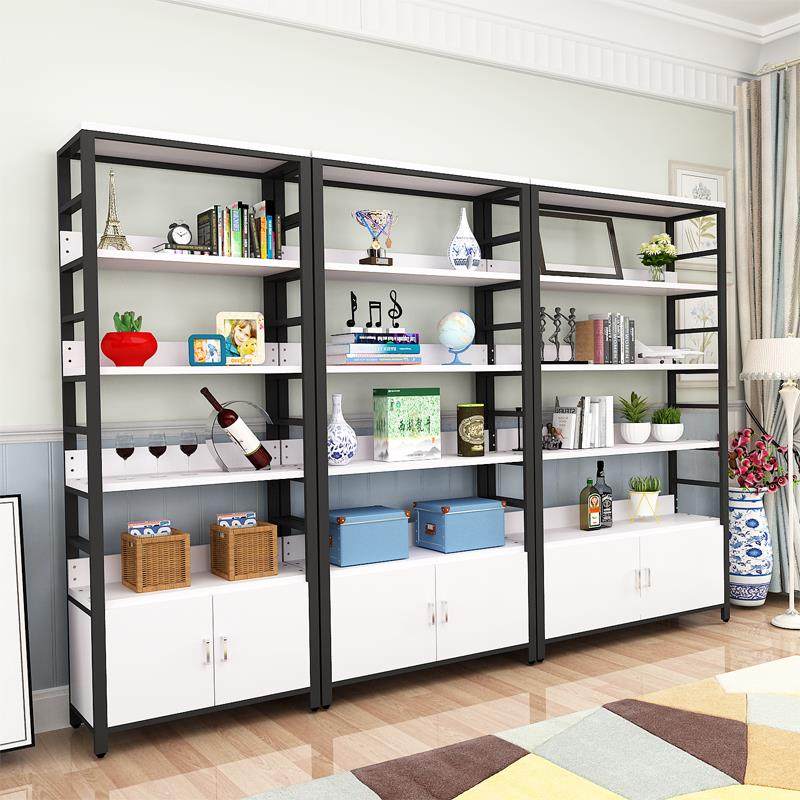 0A简约架钢木书架书柜现代多层落地组合置物架家用分层简约现代收,淘宝优惠券,粉丝福利购,淘宝优惠卷