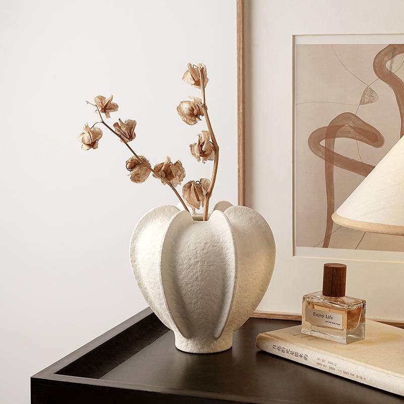 北欧风创意白色陶瓷花瓶摆件餐桌客厅酒柜玄关彩盒装饰品插花花器,淘宝优惠券,粉丝福利购,淘宝优惠卷