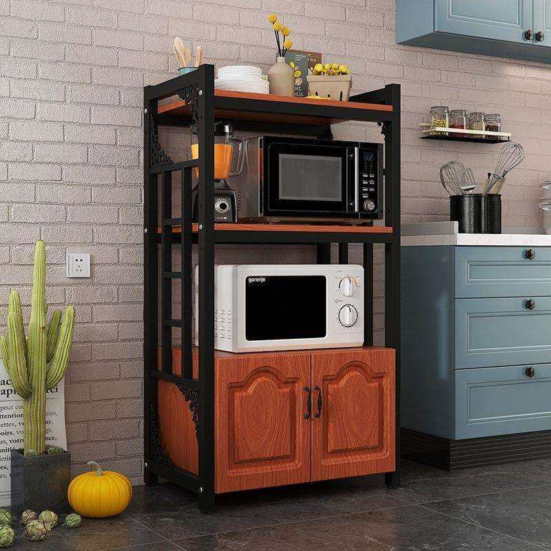 厨房置物架落地省空间家用多层微波炉置物架多功能储物烤箱收纳柜,淘宝优惠券,粉丝福利购,淘宝优惠卷