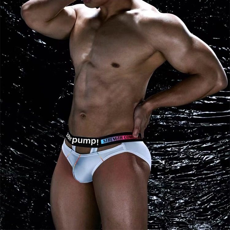 两条装男士内裤莫代尔舒适透气低腰吊环镂空三角裤性感纯色运动潮,淘宝优惠券,粉丝福利购,淘宝优惠卷