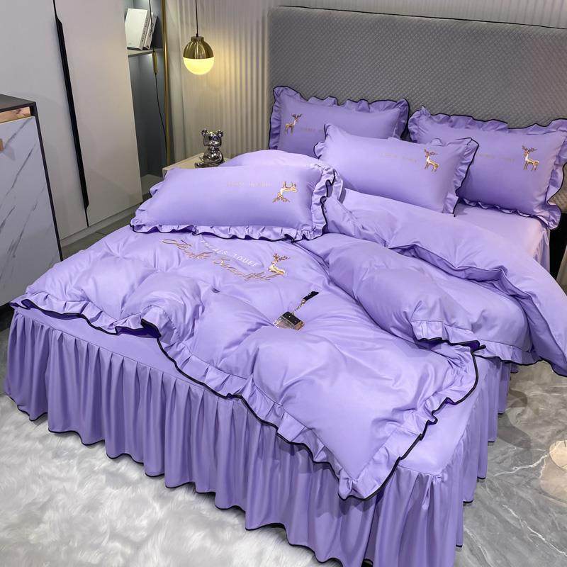 公主风床上用品四件套春秋床单被套床裙款学生宿舍单人床品三件套,淘宝优惠券,粉丝福利购,淘宝优惠卷