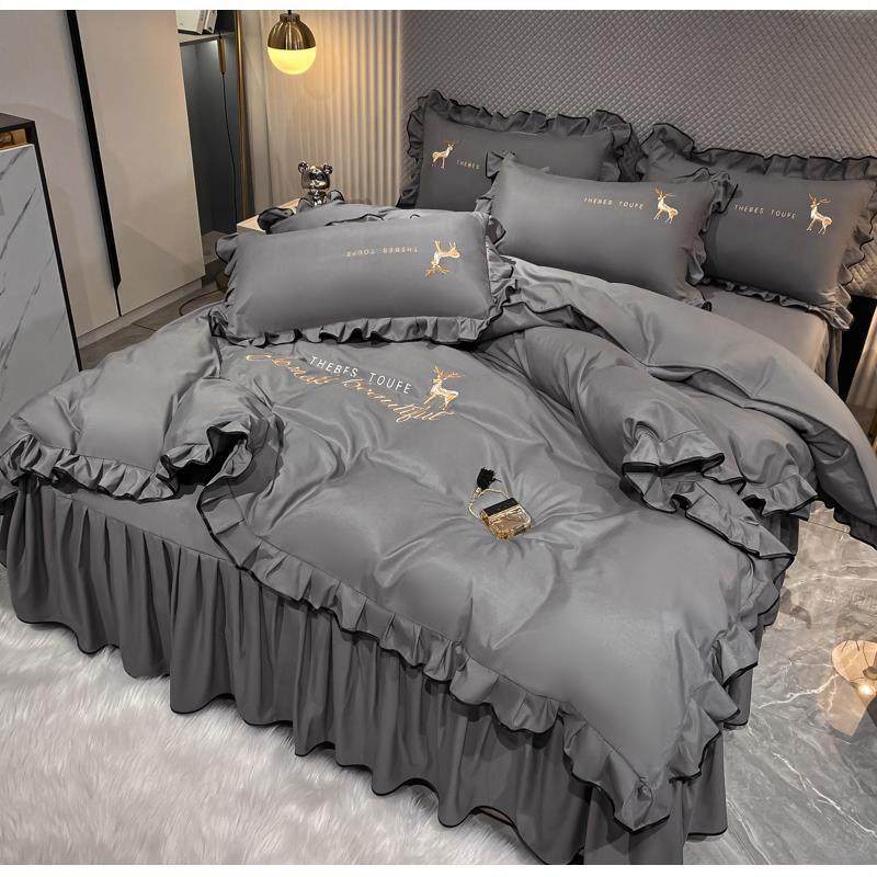 公主风床上用品四件套春秋床单被套床裙款学生宿舍单人床品三件套,淘宝优惠券,粉丝福利购,淘宝优惠卷