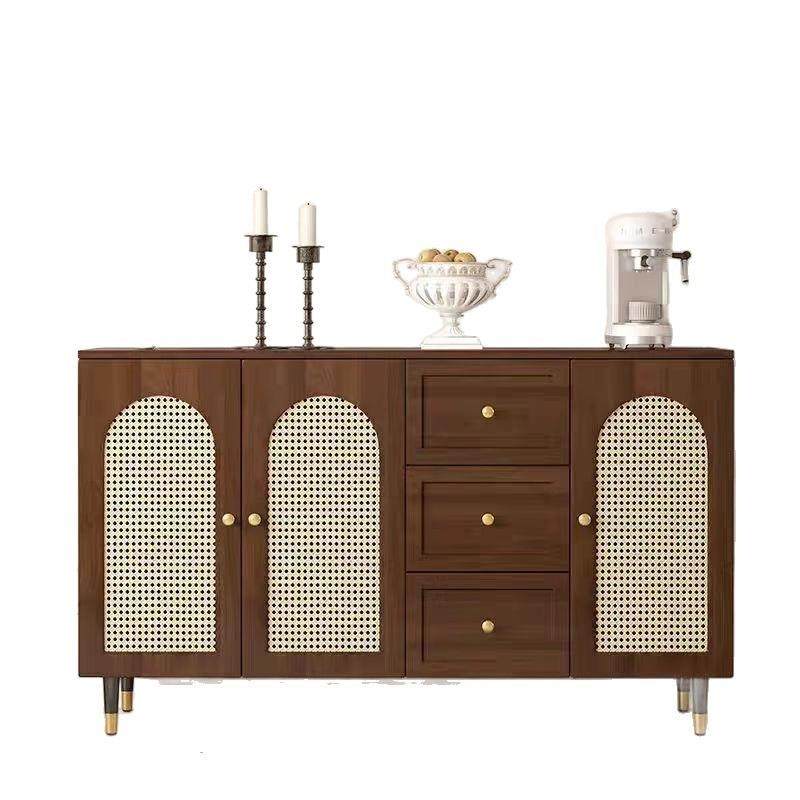 餐边柜中柜古风子新中式柜藤编美收无品牌/纳柜抽屉式客厅多层橱,淘宝优惠券,粉丝福利购,淘宝优惠卷