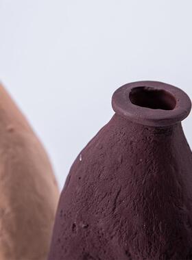 现代约装饰室摆件创D-C21BJ2意摆设家简可爱橙色小居人摆件卧陶瓷