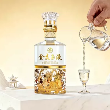 五粮液52度金支玉液麒麟白酒500ML*2瓶[670元优惠券]-寻折猪