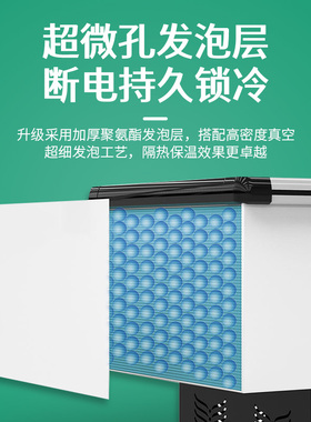 智冰客商用卧式岛柜超市冷藏大容量冷冻展示柜智能玻璃冰柜雪糕柜