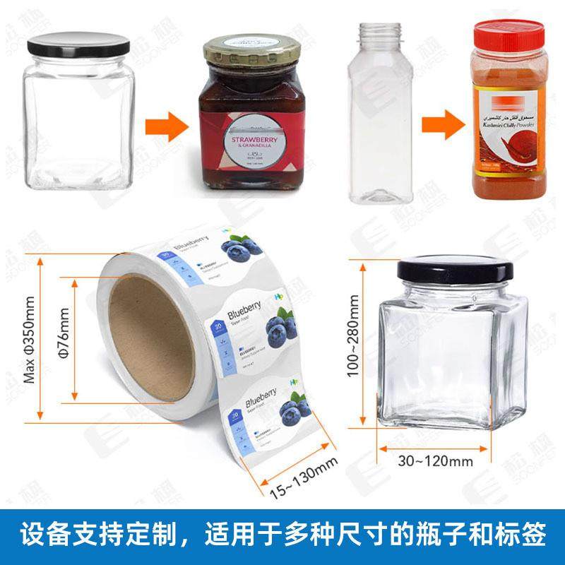 方瓶扁瓶单侧面贴标机不干胶贴标机器自动玻璃瓶方瓶三侧面贴标机,淘宝优惠券,粉丝福利购,淘宝优惠卷