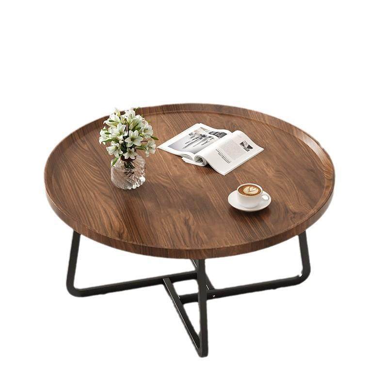 胡桃木轻奢茶几奶油风小户型家用沙发侧边柜或阳台喝茶桌,淘宝优惠券,粉丝福利购,淘宝优惠卷