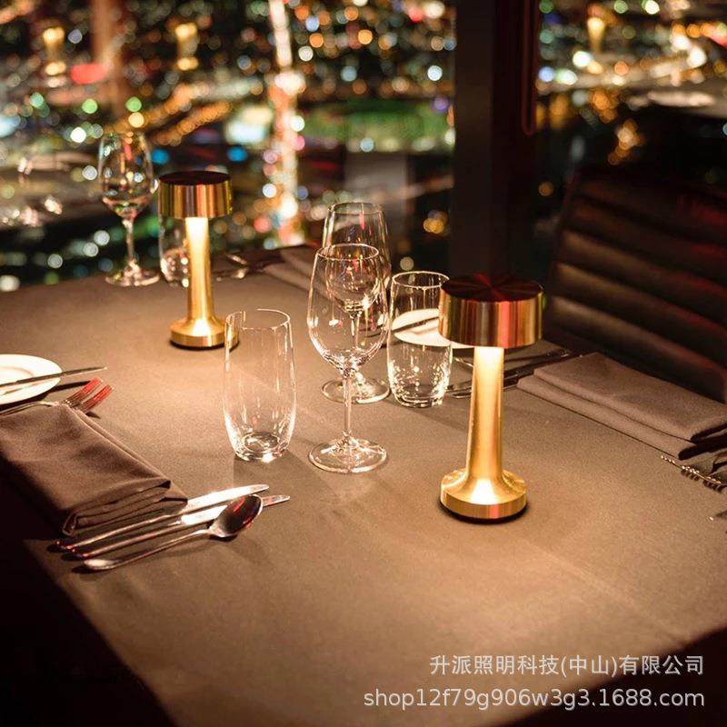 ebay铝合金led台灯床头餐桌吧台充电桌灯ktv氛围小台灯,淘宝优惠券,粉丝福利购,淘宝优惠卷