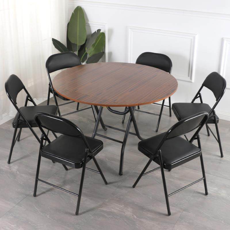 简易折叠餐桌圆形正方形桌实木可吃饭桌大圆桌小户型家用折叠饭桌,淘宝优惠券,粉丝福利购,淘宝优惠卷