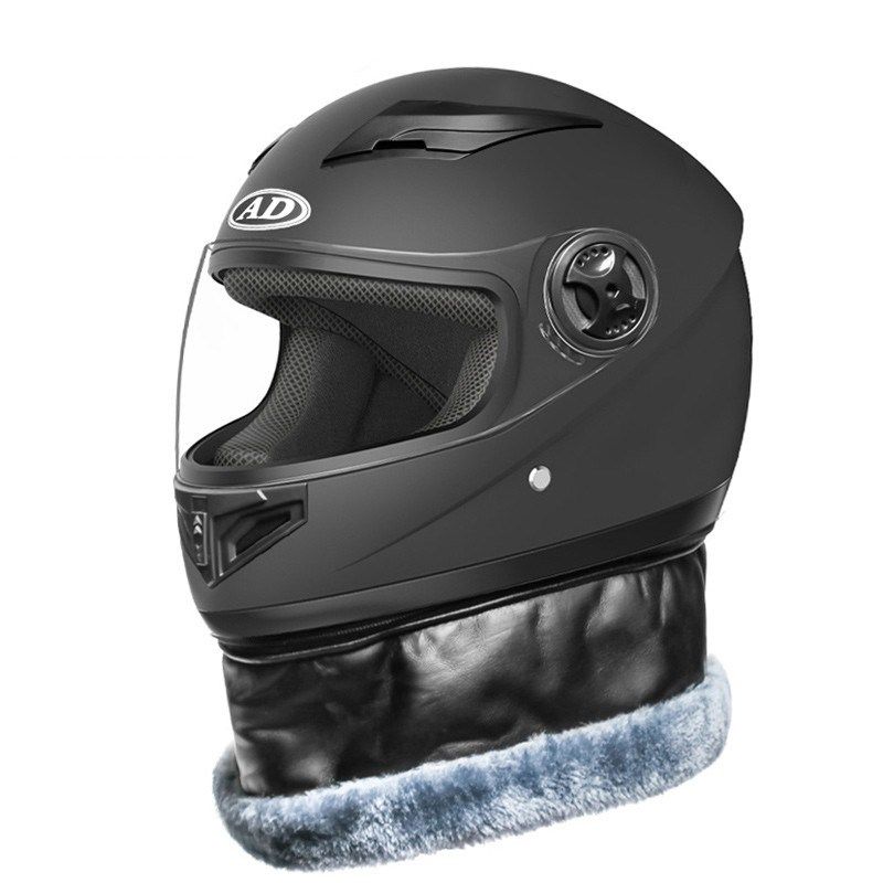 2025新款摩托车安全帽男款秋冬电动车全包头盔四季通用带围脖帅气,淘宝优惠券,粉丝福利购,淘宝优惠卷