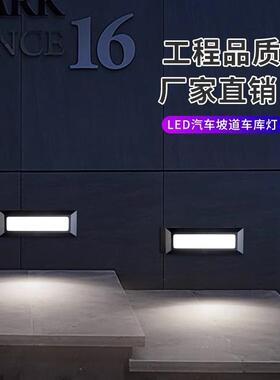 LED户外防水明装坡道地脚灯外墙别墅庭院墙角台阶灯踏步踢脚壁灯