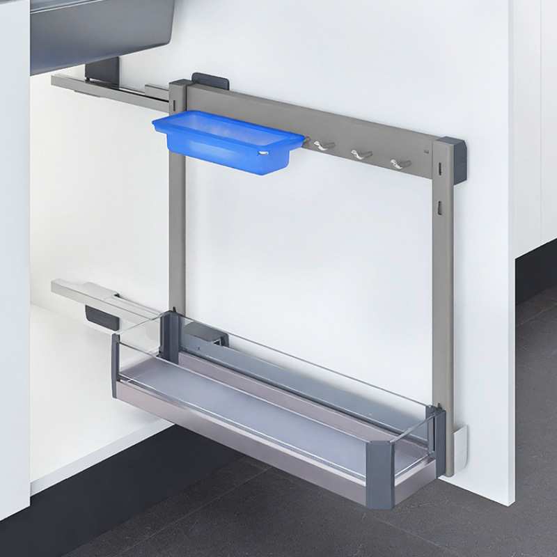 Home kitchen cabinet drawer-type side-mounted pull basket sanitary ware supplies storage cabinet under the sink storage rack