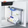 Home kitchen cabinet drawer-type side-mounted pull basket sanitary ware supplies storage cabinet under the sink storage rack