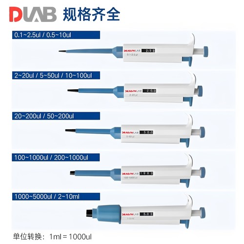大龙移液器实验室单道8/12道可调微量5ml10ml移液枪大容量加样枪 - 图2