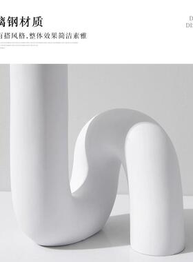 轻奢风玄台面艺术品摆件后现代约创意店样软装关饰简品酒别墅QS04