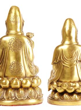 送子观音杨铜铜记器铜送观音摆子件