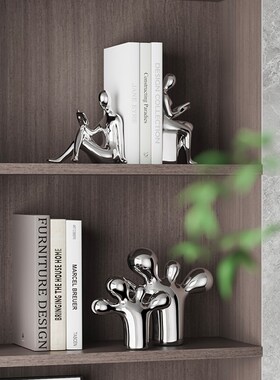 轻奢高档酒柜软装饰品套装现代简约客厅电视柜办公室书房书柜摆件