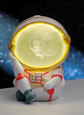 毕业礼创意宇航员水晶球小夜灯个性摆件生日礼物送男生男朋友兄弟