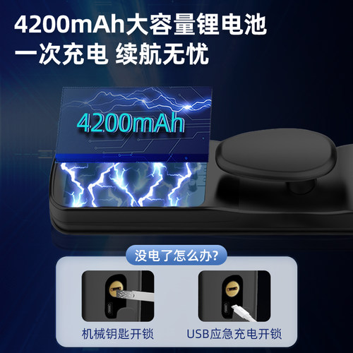 康廷全自动人脸识别指纹锁智能门锁可视猫眼电子密码锁家用入户门 - 图2