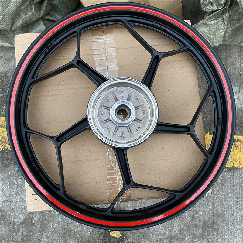 适用摩托车DF150钢圈HJ150-12A前后轮辋 前后轮毂 钢圈 铝轮 轮筐 - 图1