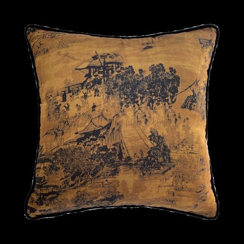 中国风轻奢沙发抱枕高级感靠垫复古新中式腰枕靠背老虎刺绣靠包套 - 图3