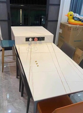 岩板下专用暗装隔空感应加热电磁炉?具车中岛台家用餐桌隐形电池