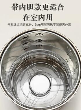 不锈钢烧钱纸桶特大号聚铁宝烧099金桶烧元宝桶无烟室内室外化宝