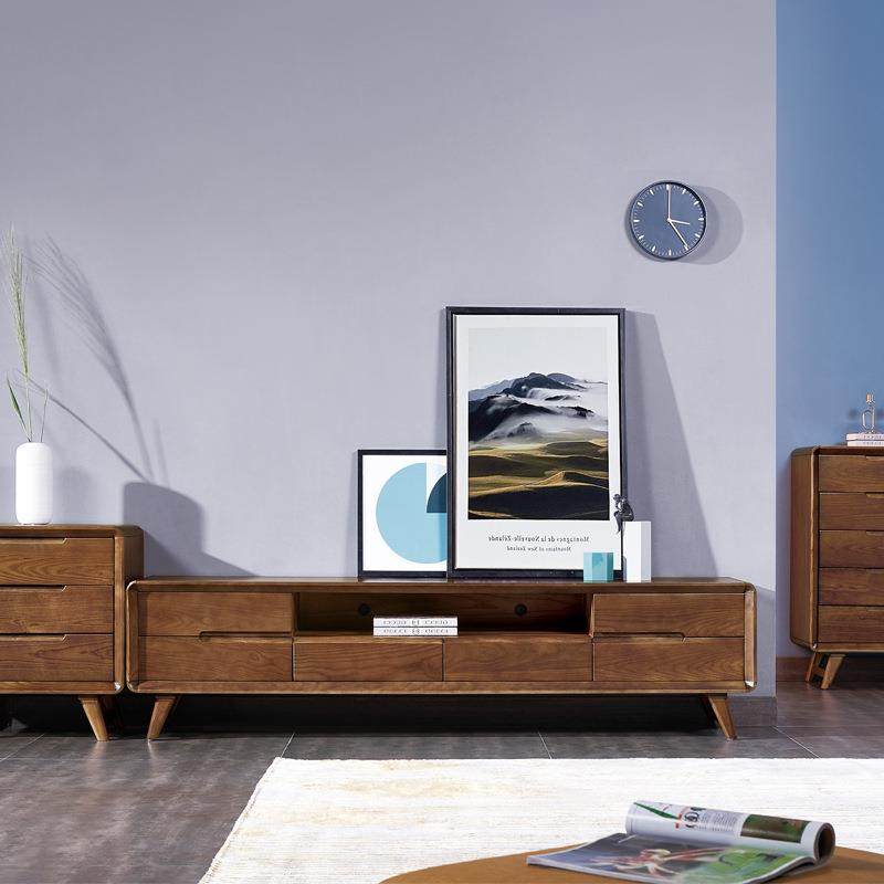 DHMZ实木电视柜北欧白蜡木地柜现代简约小户型矮柜客厅储藏柜,淘宝优惠券,粉丝福利购,淘宝优惠卷