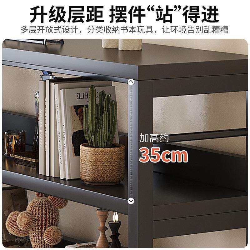 客厅置物架落地书架多层收纳架子家用展示架靠墙一体储物货架矮柜,淘宝优惠券,粉丝福利购,淘宝优惠卷