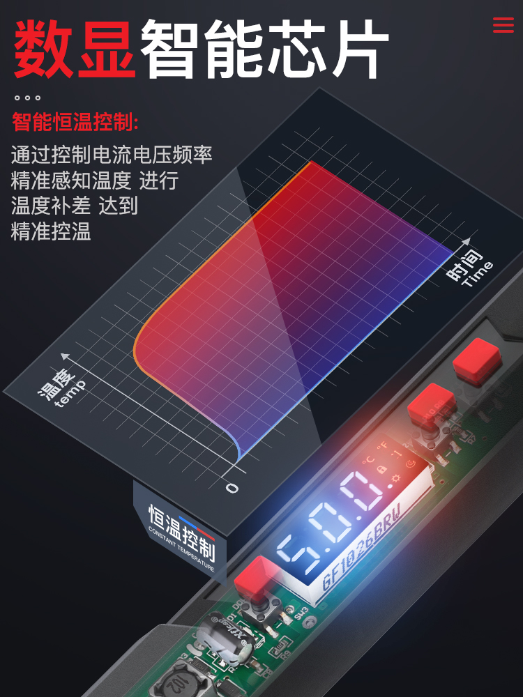 德力西电气恒温电烙铁家用小型专业级焊锡枪焊接洛铁电洛铁大功率-图3