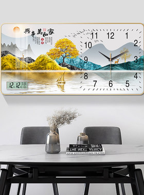 康巴丝正品装饰画挂钟【源头工厂】静音时钟客厅家用餐厅钟表挂墙