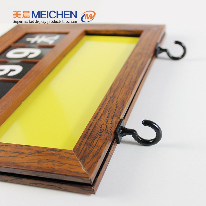 超市木纹价格牌塑料仿木质生鲜果蔬标价牌水果标价挂钩吊牌A4A5 - 图0