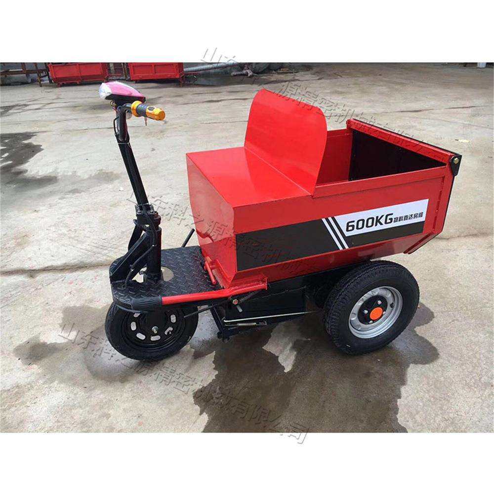 工地短途泥沙运输车小型电动三轮灰斗车座驾式水泥沙石运输设备,淘宝优惠券,粉丝福利购,淘宝优惠卷