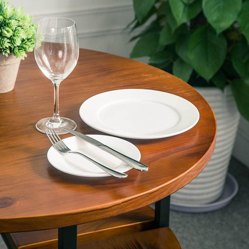 铁艺实木创意圆型餐桌茶水间休闲实木茶几多功能洽谈桌椅组合,淘宝优惠券,粉丝福利购,淘宝优惠卷