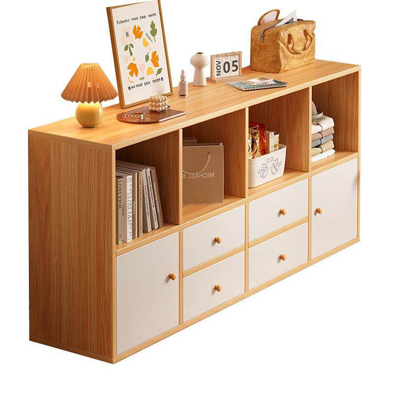 书架置物架落地家用客厅卧室靠墙矮收纳柜子储物柜格子柜简易书柜,淘宝优惠券,粉丝福利购,淘宝优惠卷