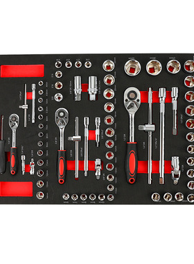 201件套机修组合工具套装铬钒钢材质汽修汽保工具EVA工具托