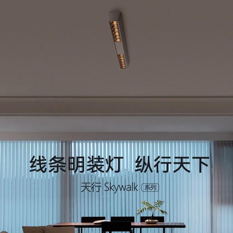 Anti-glare surface-mounted ceiling led downlight bold lamp home living room dining room bedroom long strip spotlight without main light